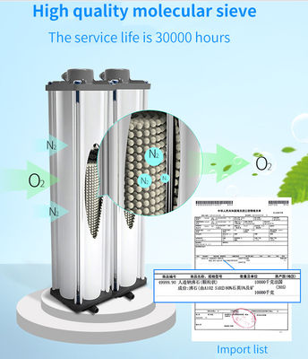 Портативная машинка концентратора кислорода сигнала тревоги 5lmp очищенности 96% медицинская с Nebulizer
