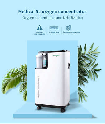 Пластиковый белый концентратор кислорода 350va 5l медицинский с умной аварийной системой